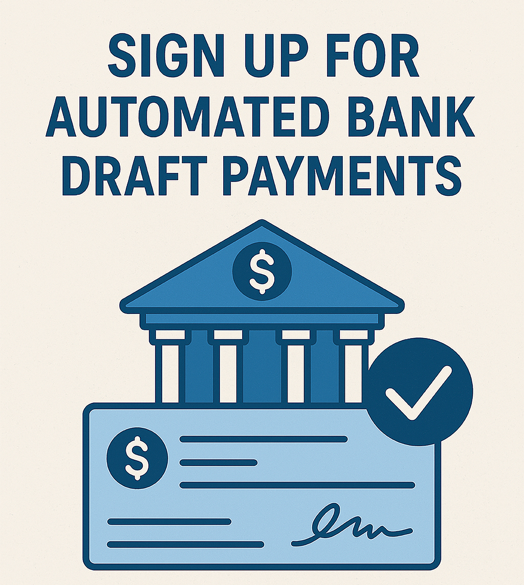 photo for How to Sign Up for Automated Bank Draft Payments